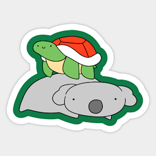 Turtle and Koala Sticker